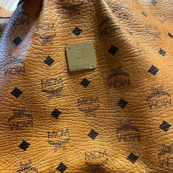 MCM Cognac Leather Hobo Bag - Picture 3 of 8